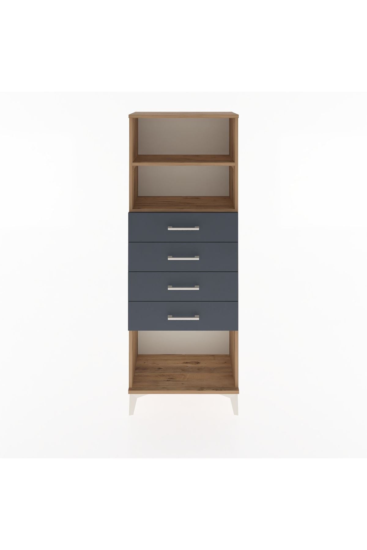 Arges Dolap 2 Raflı 4 Çekmeceli 60x30x163 - S20M096V8A