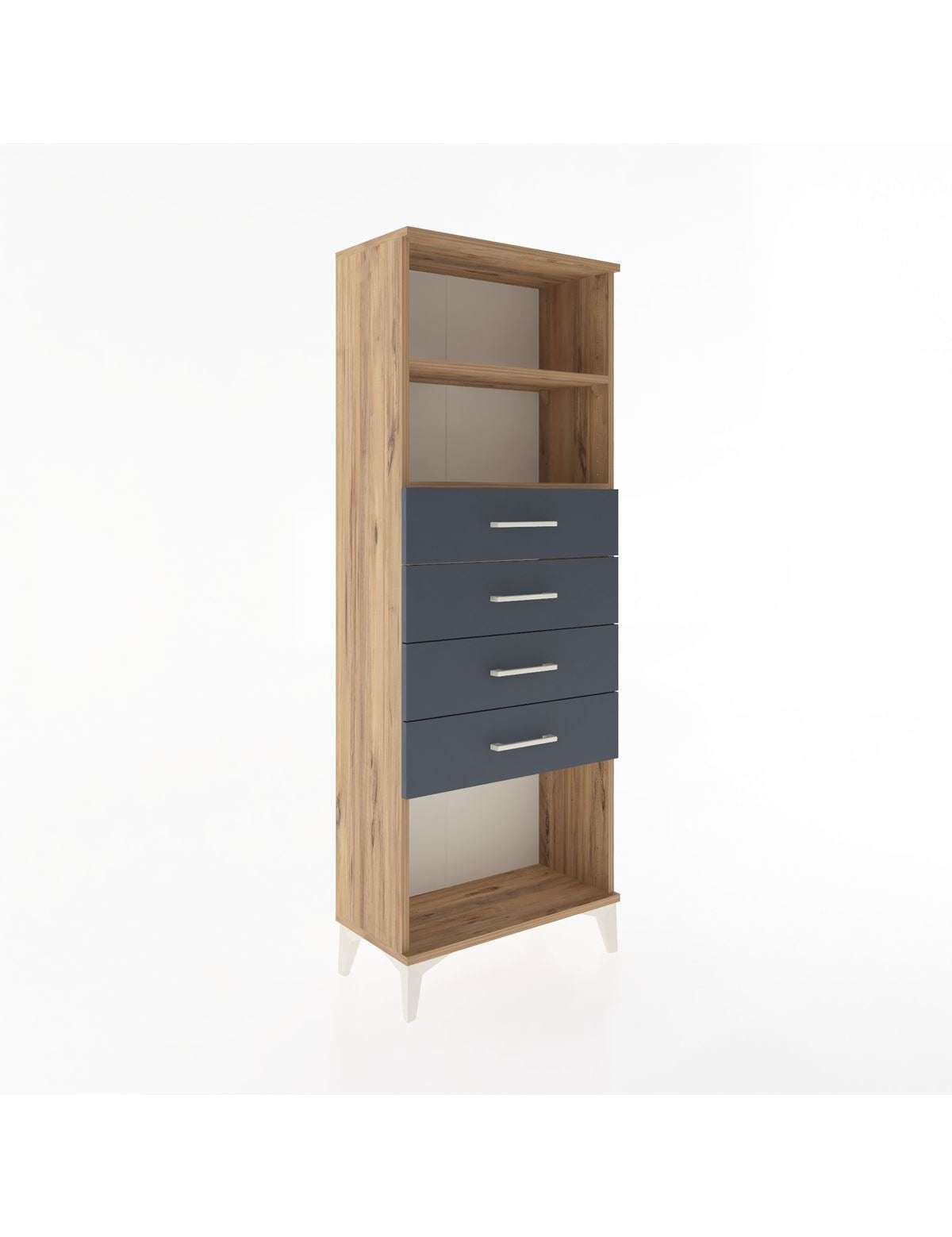 Arges Dolap 2 Raflı 4 Çekmeceli 60x30x163 - S20M096V8A