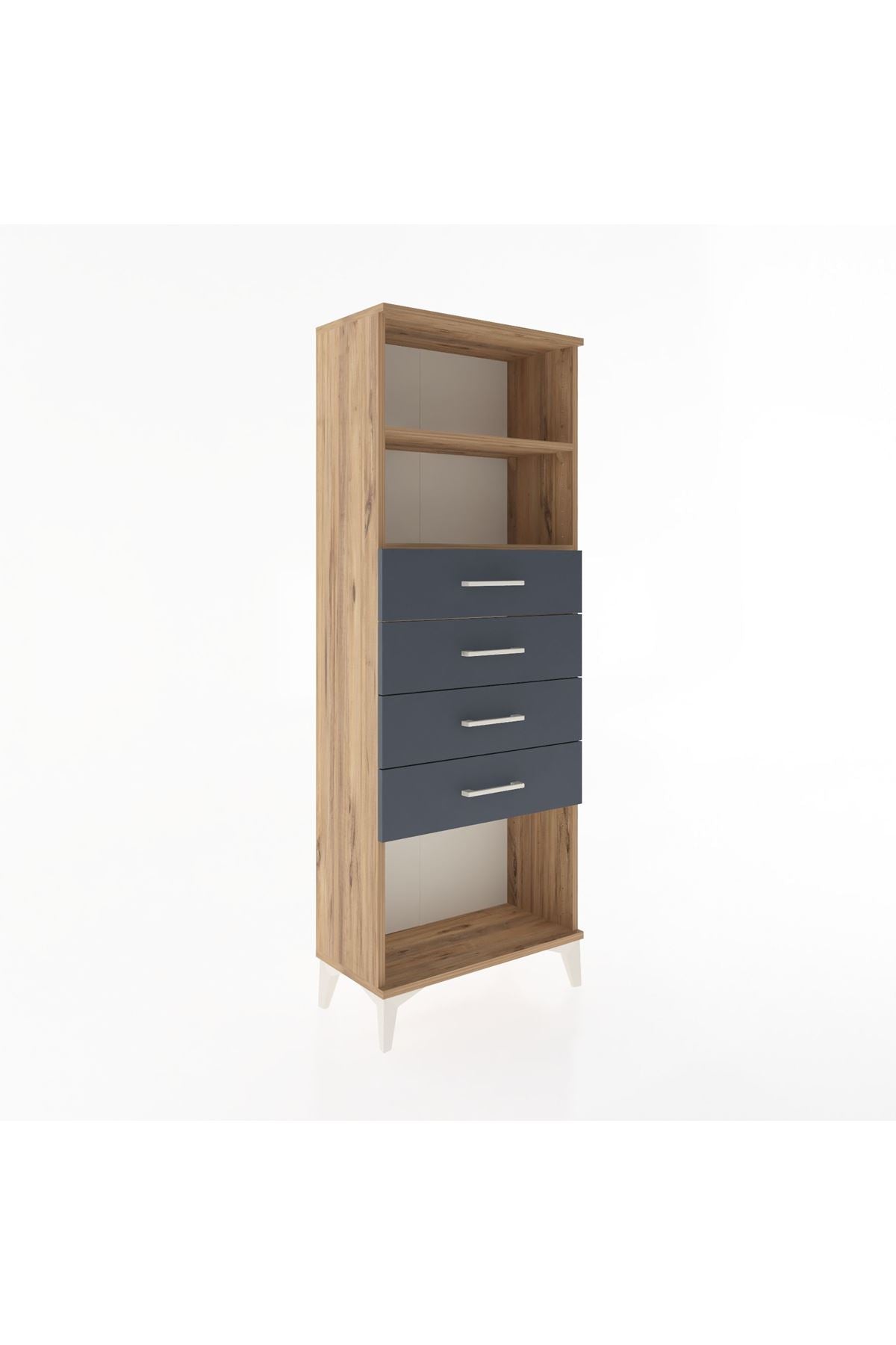 Arges Dolap 2 Raflı 4 Çekmeceli 60x30x163 - S20M096V8A