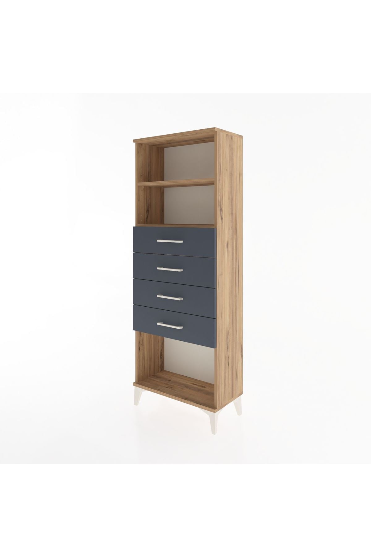 Arges Dolap 2 Raflı 4 Çekmeceli 60x30x163 - S20M096V8A