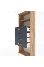 Arges Dolap 2 Raflı 4 Çekmeceli 60x30x163 - S20M096V8A