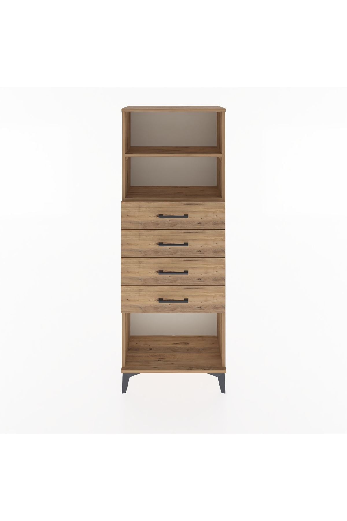 Arges Dolap 2 Raflı 4 Çekmeceli 60x30x163 - S20M096V9A
