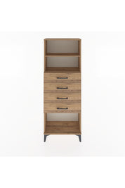 Arges Dolap 2 Raflı 4 Çekmeceli 60x30x163 - S20M096V9A