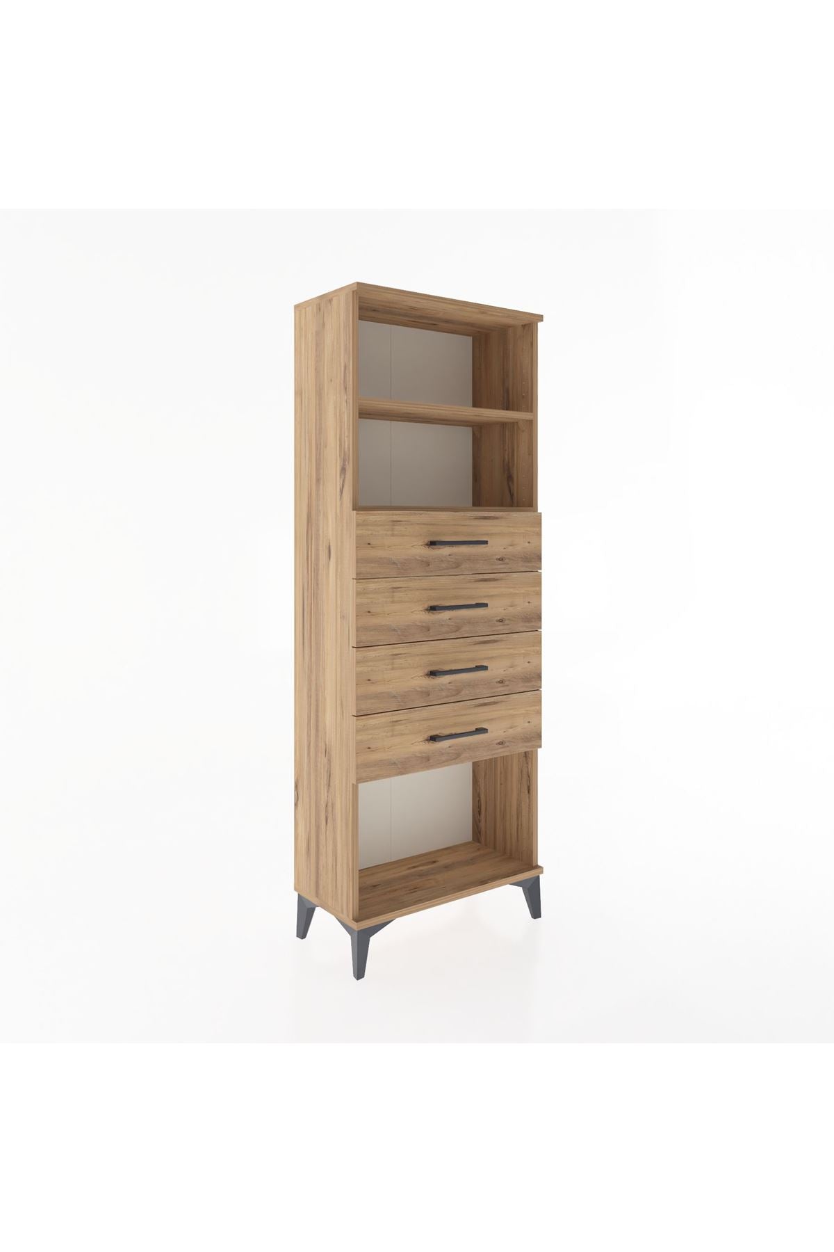 Arges Dolap 2 Raflı 4 Çekmeceli 60x30x163 - S20M096V9A