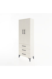 Arges Dolap 4 Raflı 3 Çekmeceli 2 Kapaklı 60x30x163 - S20M097V1A