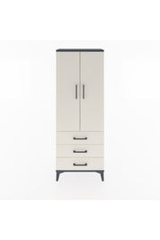 Arges Dolap 4 Raflı 3 Çekmeceli 2 Kapaklı 60x30x163 - S20M097V4A
