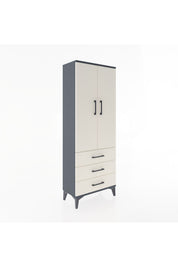 Arges Dolap 4 Raflı 3 Çekmeceli 2 Kapaklı 60x30x163 - S20M097V4A