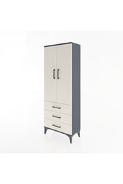 Arges Dolap 4 Raflı 3 Çekmeceli 2 Kapaklı 60x30x163 - S20M097V4A