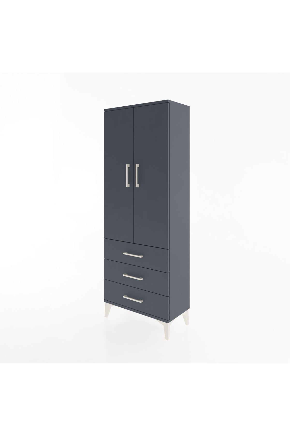 Arges Dolap 4 Raflı 3 Çekmeceli 2 Kapaklı 60x30x163 - S20M097V5A