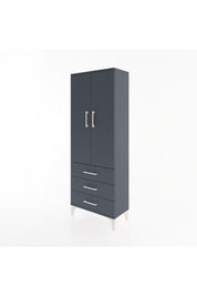 Arges Dolap 4 Raflı 3 Çekmeceli 2 Kapaklı 60x30x163 - S20M097V5A