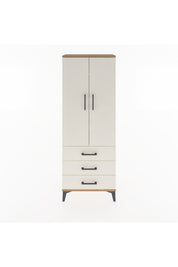 Arges Dolap 4 Raflı 3 Çekmeceli 2 Kapaklı 60x30x163 - S20M097V7A
