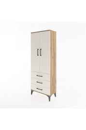 Arges Dolap 4 Raflı 3 Çekmeceli 2 Kapaklı 60x30x163 - S20M097V7A