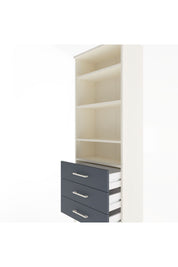 Arges Dolap 4 Raflı 3 Çekmeceli 60x30x163 - S20M098V2A