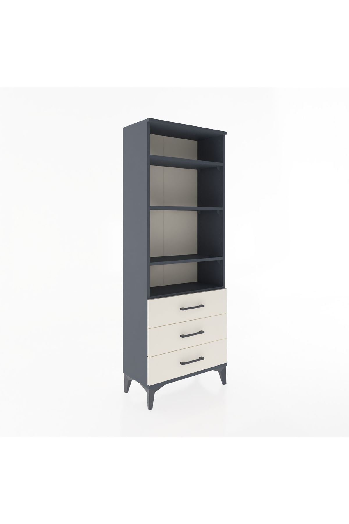 Arges Dolap 4 Raflı 3 Çekmeceli 60x30x163 - S20M098V4A