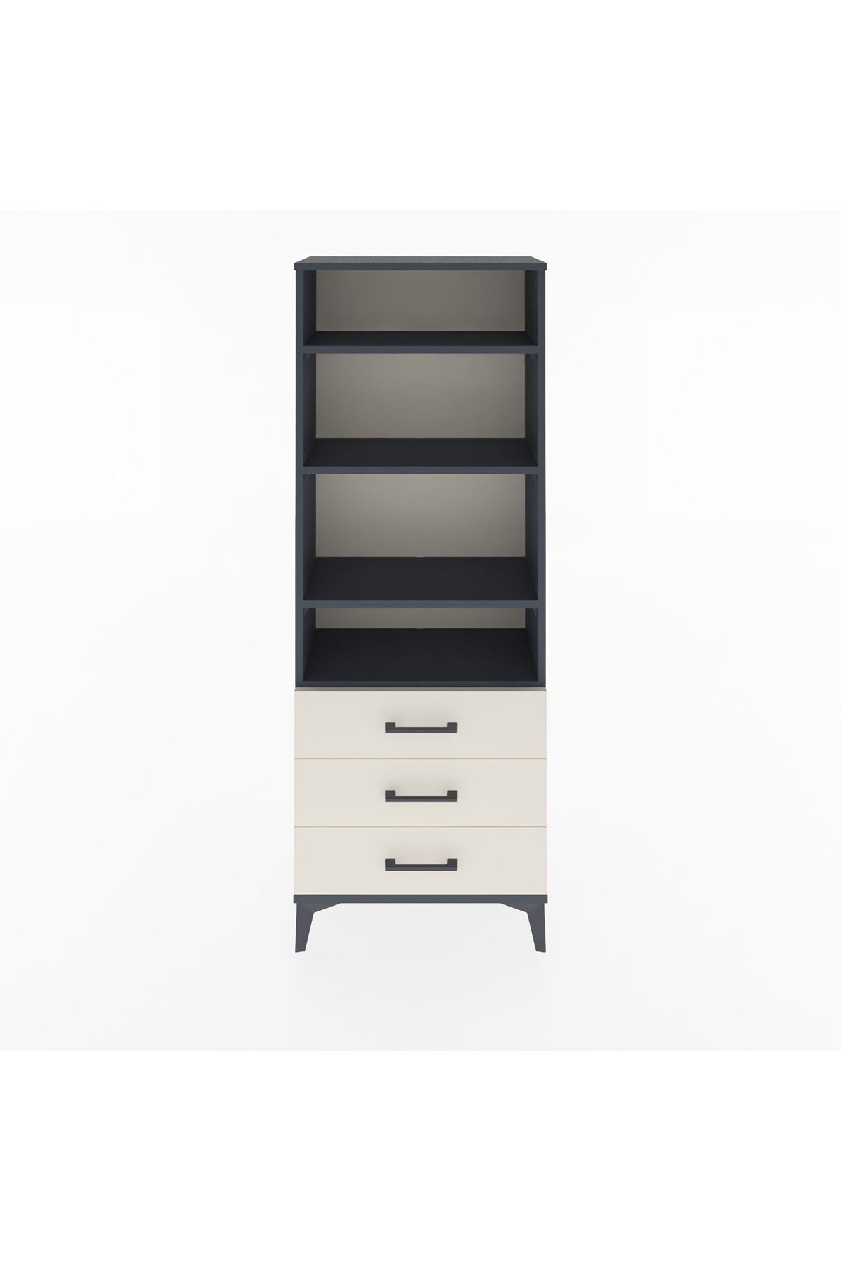 Arges Dolap 4 Raflı 3 Çekmeceli 60x30x163 - S20M098V4A