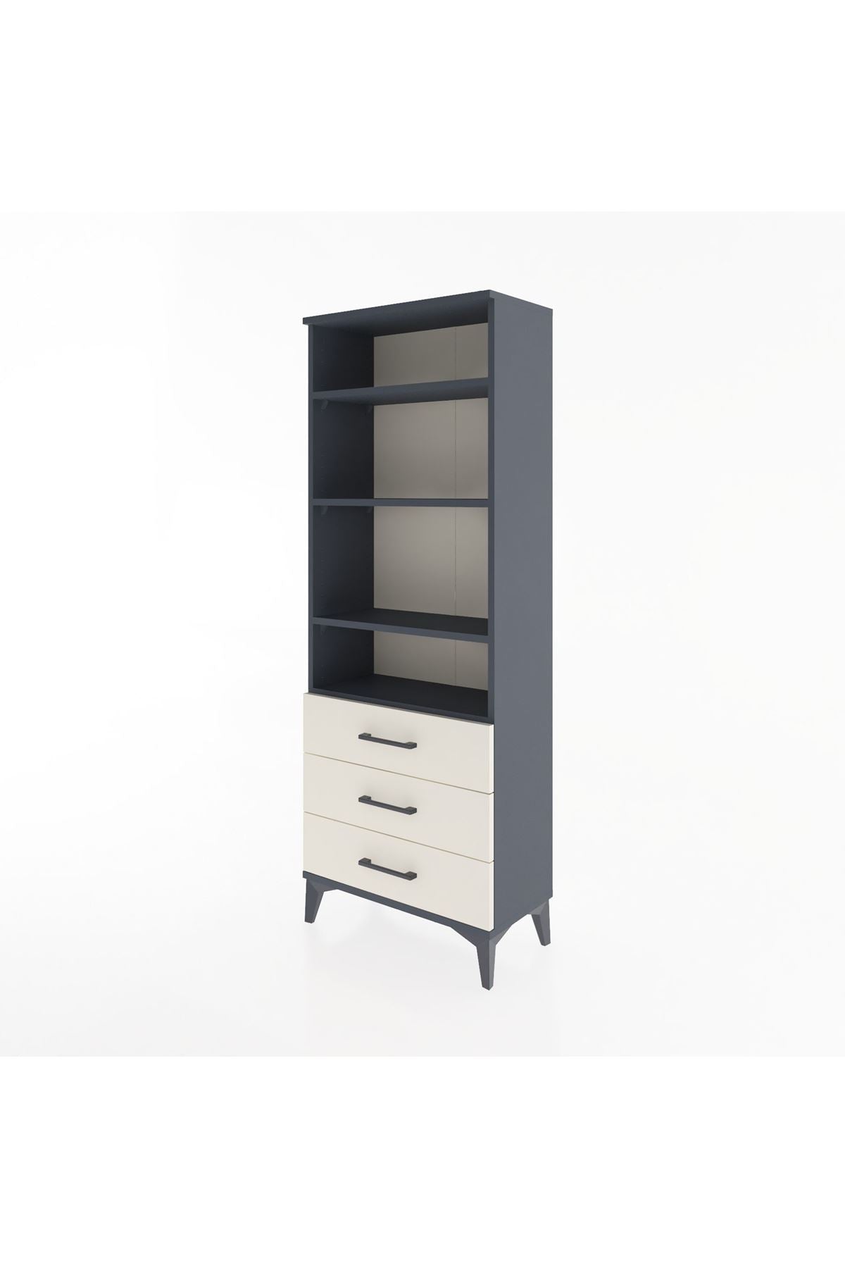Arges Dolap 4 Raflı 3 Çekmeceli 60x30x163 - S20M098V4A