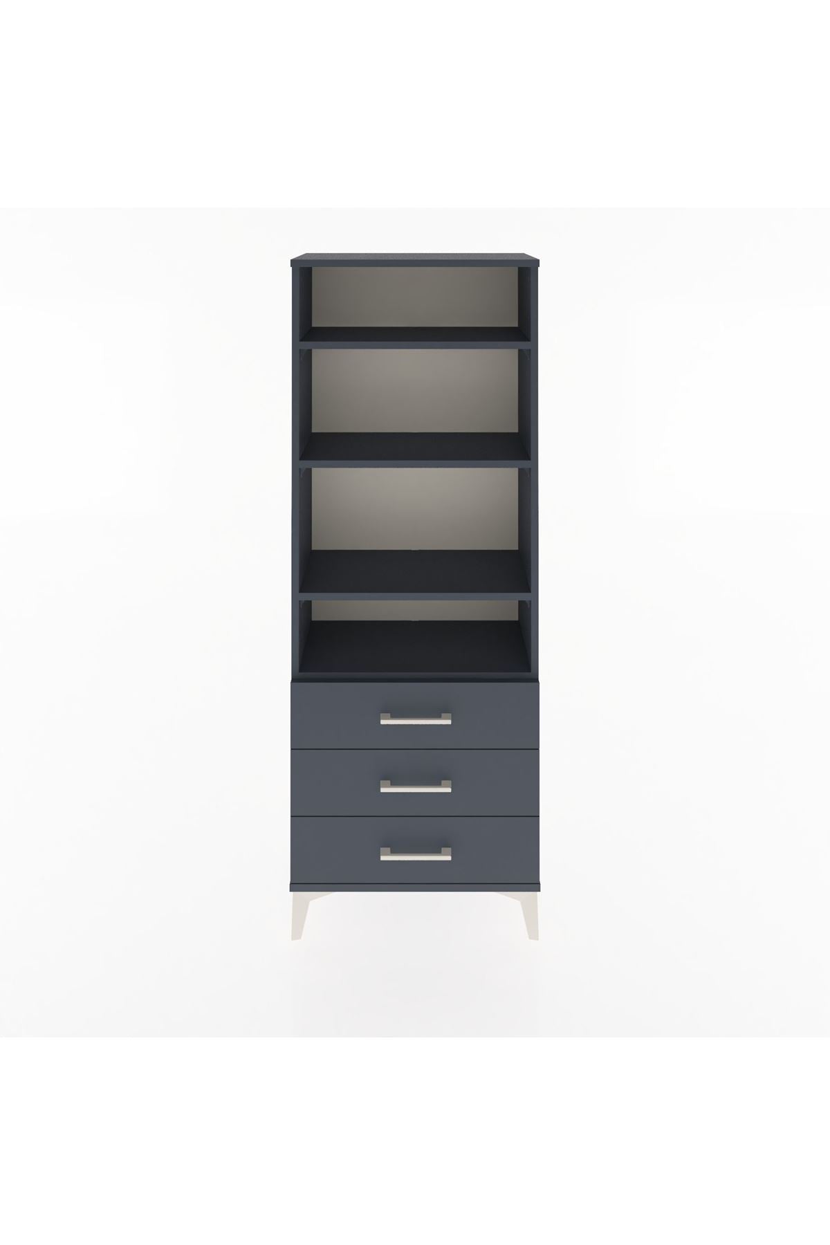 Arges Dolap 4 Raflı 3 Çekmeceli 60x30x163 - S20M098V5A