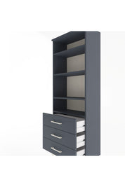 Arges Dolap 4 Raflı 3 Çekmeceli 60x30x163 - S20M098V5A