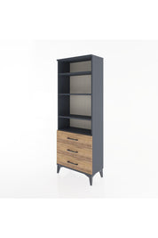 Arges Dolap 4 Raflı 3 Çekmeceli 60x30x163 - S20M098V6A