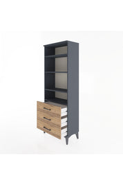 Arges Dolap 4 Raflı 3 Çekmeceli 60x30x163 - S20M098V6A