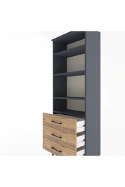 Arges Dolap 4 Raflı 3 Çekmeceli 60x30x163 - S20M098V6A