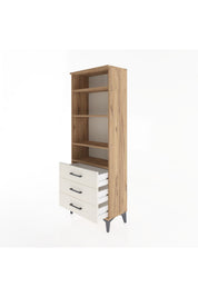 Arges Dolap 4 Raflı 3 Çekmeceli 60x30x163 - S20M098V7A