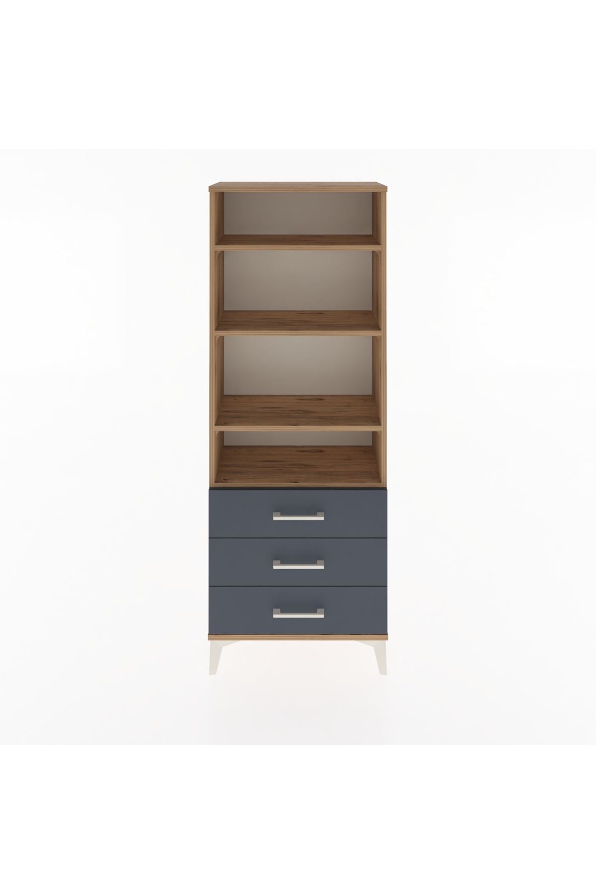 Arges Dolap 4 Raflı 3 Çekmeceli 60x30x163 - S20M098V8A