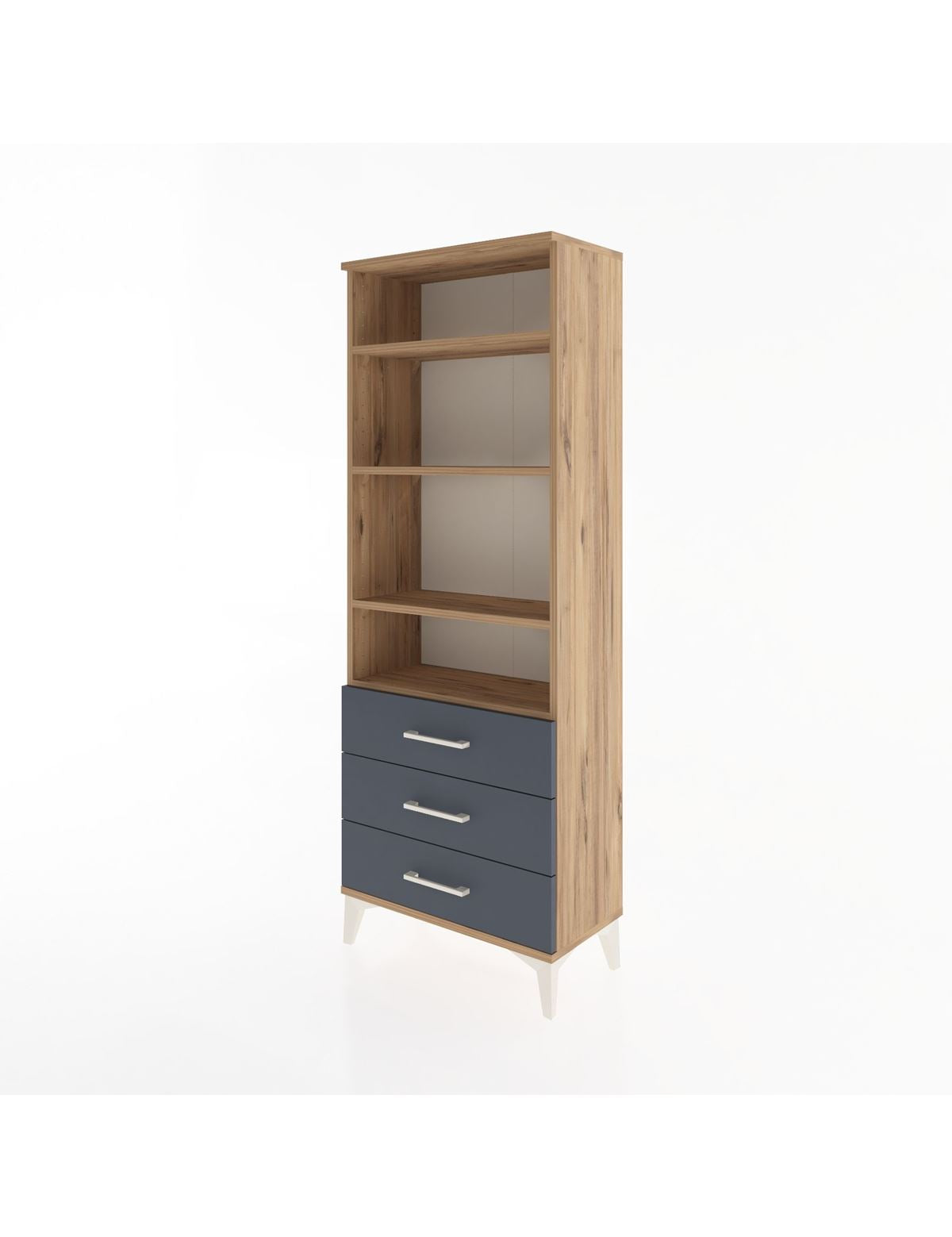 Arges Dolap 4 Raflı 3 Çekmeceli 60x30x163 - S20M098V8A