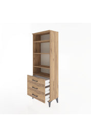 Arges Dolap 4 Raflı 3 Çekmeceli 60x30x163 - S20M098V9A