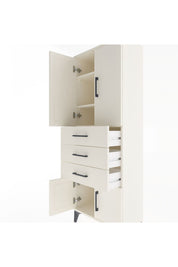 Arges Dolap 3 Raflı 3 Çekmeceli 4 Kapaklı 60x30x163 - S20M099V1A