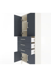 Arges Dolap 3 Raflı 3 Çekmeceli 4 Kapaklı 60x30x163 - S20M099V2A