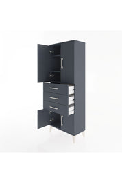 Arges Dolap 3 Raflı 3 Çekmeceli 4 Kapaklı 60x30x163 - S20M099V5A
