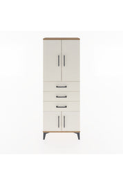 Arges Dolap 3 Raflı 3 Çekmeceli 4 Kapaklı 60x30x163 - S20M099V7A