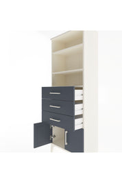 Arges Dolap 3 Raflı 3 Çekmeceli 2 Kapaklı 60x30x163 - S20M100V2A