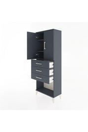 Arges Dolap 3 Raflı 3 Çekmeceli 2 Kapaklı 60x30x163 - S20M101V5A