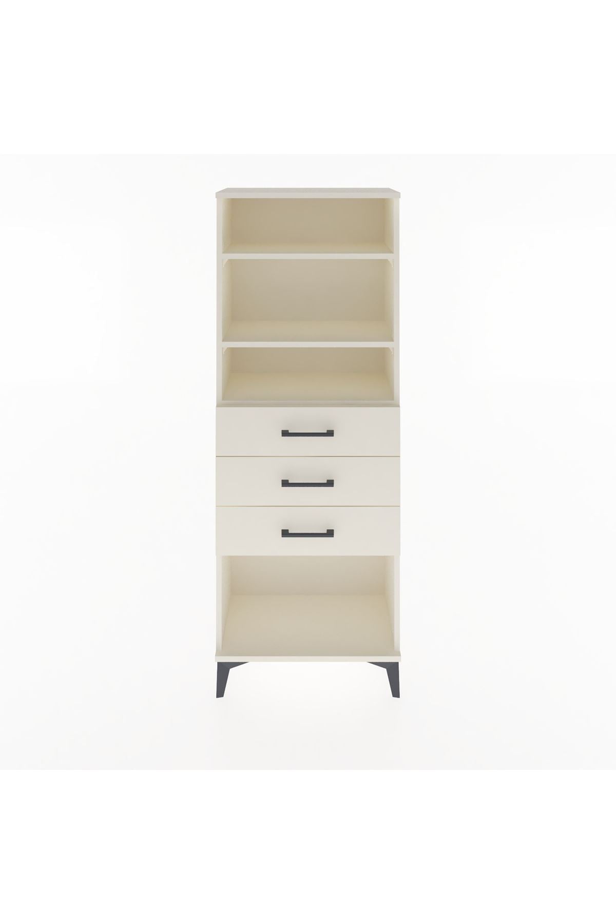 Arges Dolap 3 Raflı 3 Çekmeceli 60x30x163 - S20M102V1A