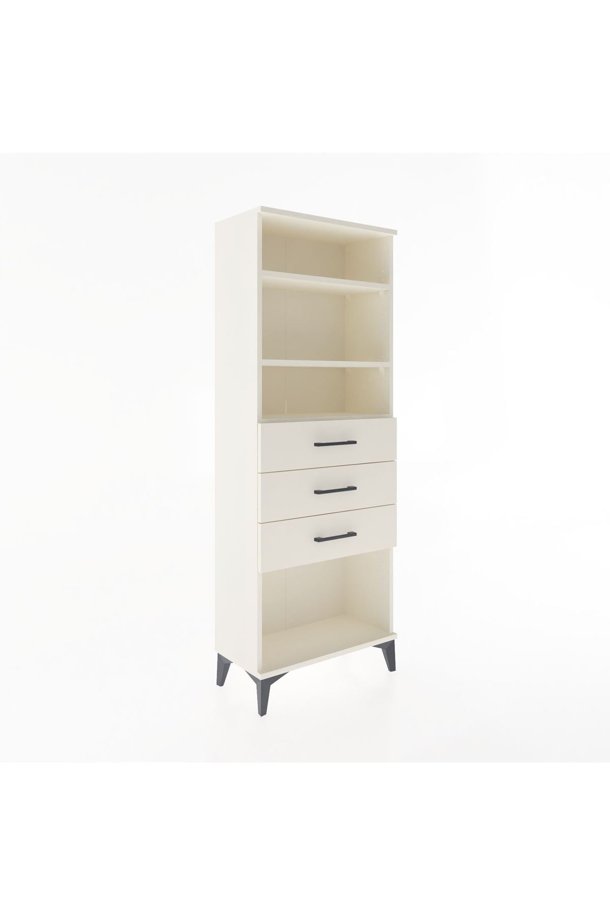 Arges Dolap 3 Raflı 3 Çekmeceli 60x30x163 - S20M102V1A