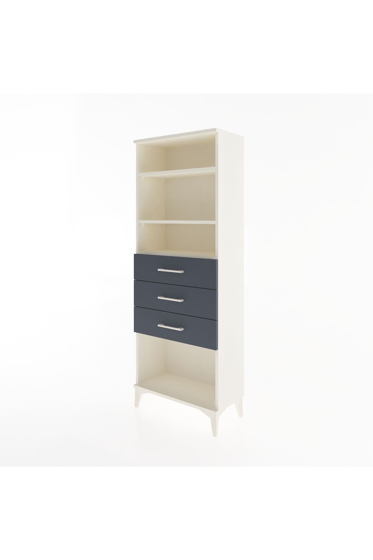 Arges Dolap 3 Raflı 3 Çekmeceli 60x30x163 - S20M102V2A