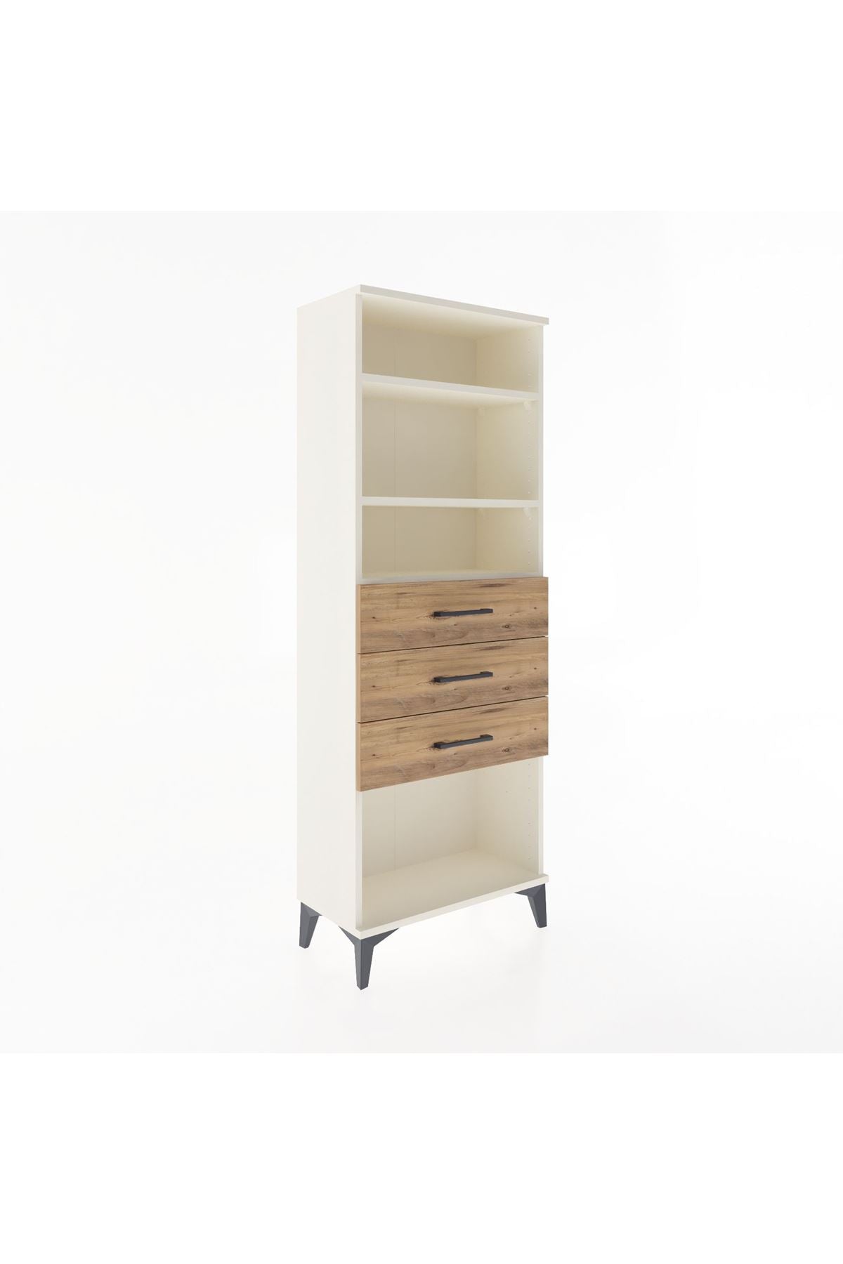 Arges Dolap 3 Raflı 3 Çekmeceli 60x30x163 - S20M102V3A