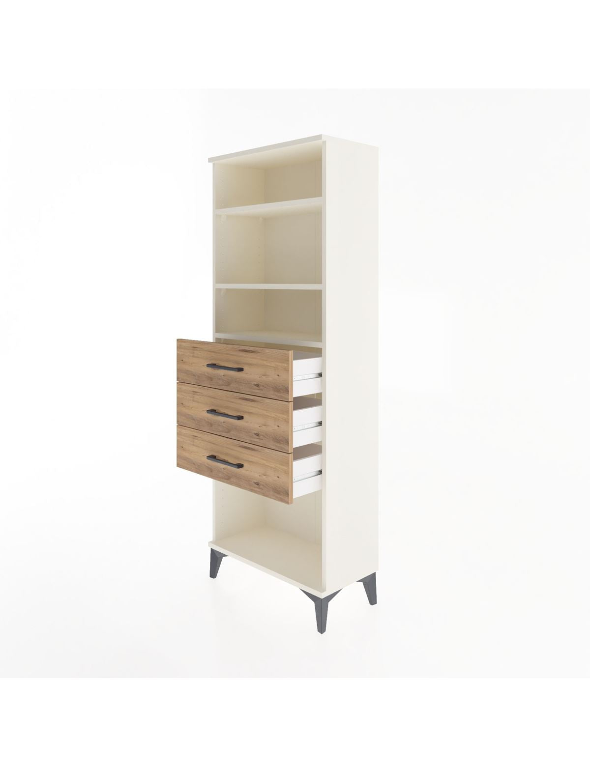 Arges Dolap 3 Raflı 3 Çekmeceli 60x30x163 - S20M102V3A