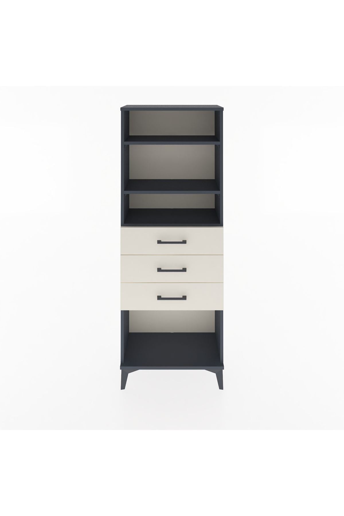 Arges Dolap 3 Raflı 3 Çekmeceli 60x30x163 - S20M102V4A