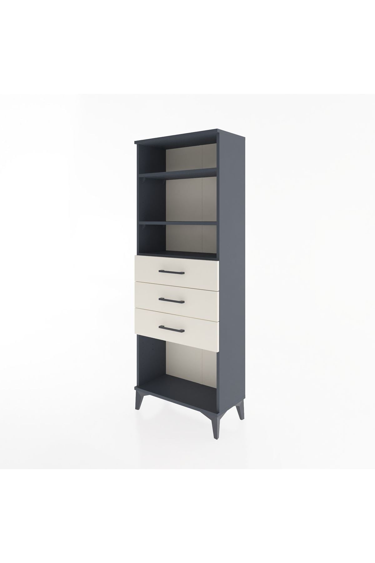 Arges Dolap 3 Raflı 3 Çekmeceli 60x30x163 - S20M102V4A