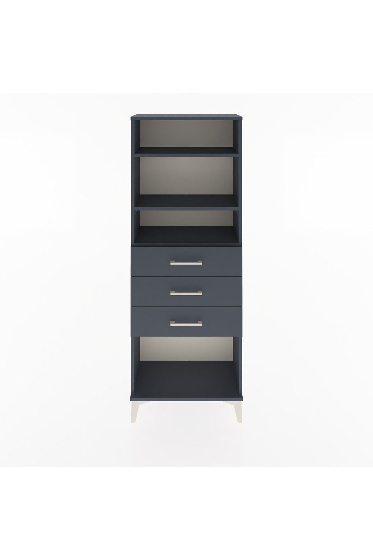 Arges Dolap 3 Raflı 3 Çekmeceli 60x30x163 - S20M102V5A