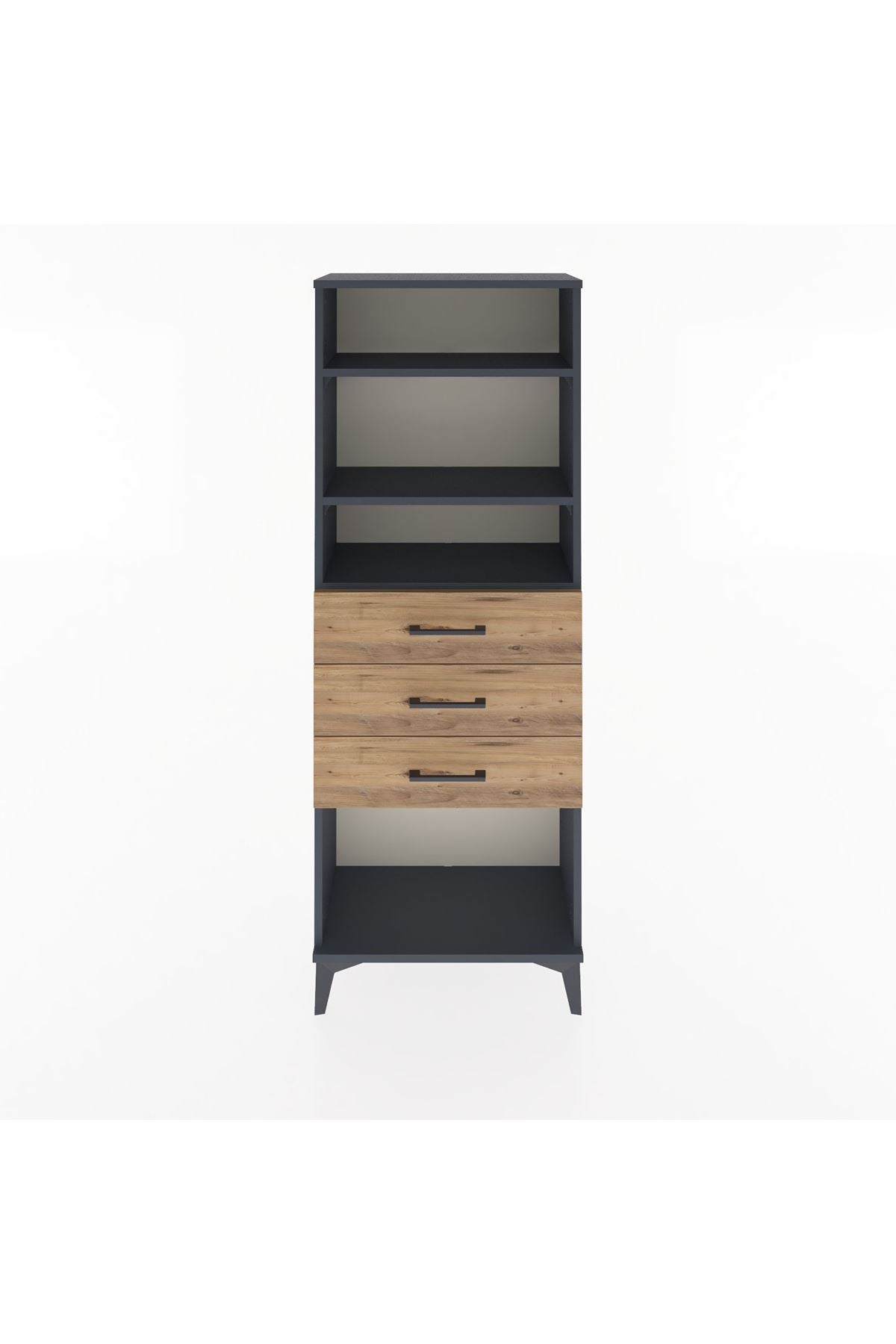Arges Dolap 3 Raflı 3 Çekmeceli 60x30x163 - S20M102V6A
