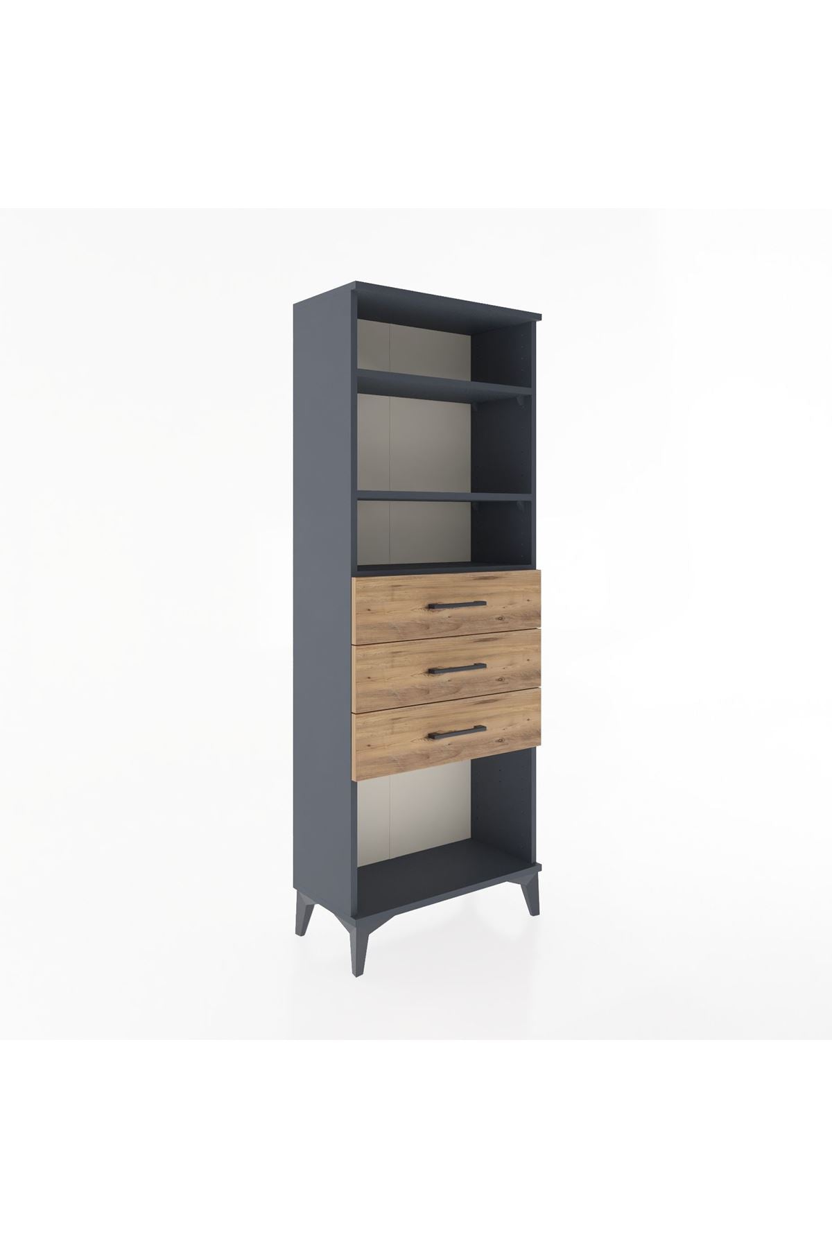 Arges Dolap 3 Raflı 3 Çekmeceli 60x30x163 - S20M102V6A