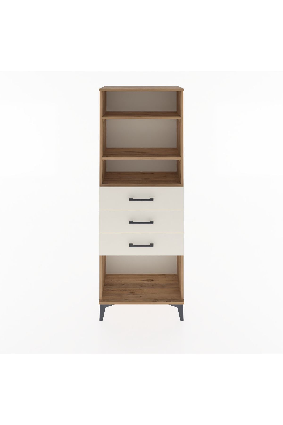 Arges Dolap 3 Raflı 3 Çekmeceli 60x30x163 - S20M102V7A
