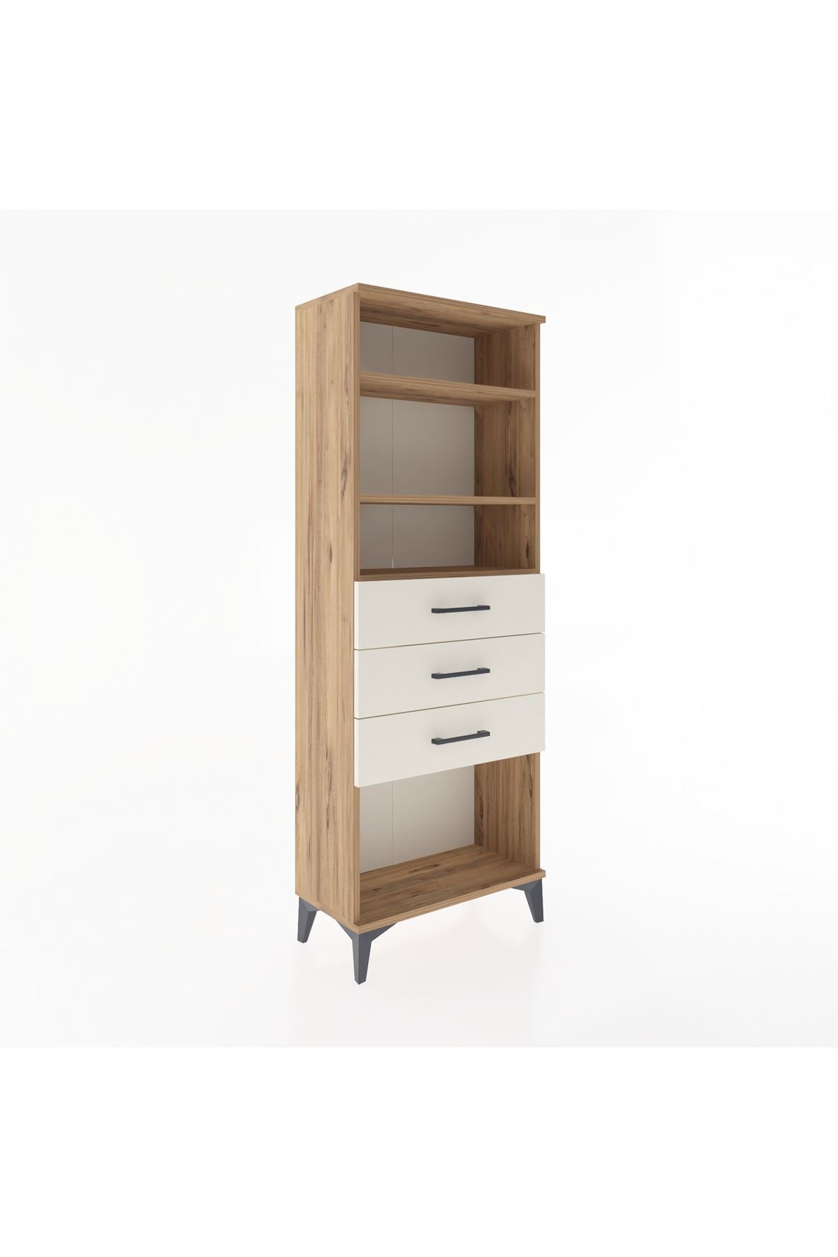 Arges Dolap 3 Raflı 3 Çekmeceli 60x30x163 - S20M102V7A