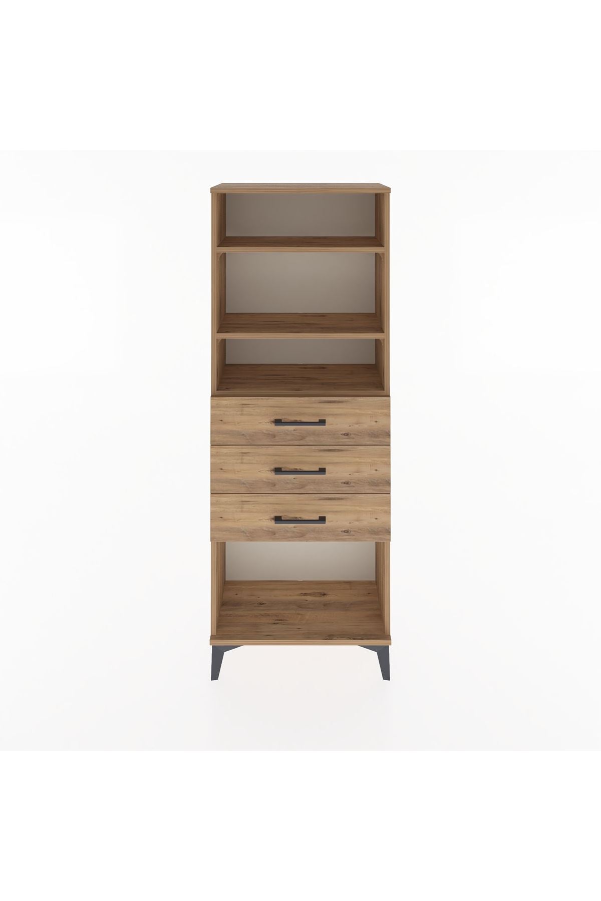 Arges Dolap 3 Raflı 3 Çekmeceli 60x30x163 - S20M102V9A