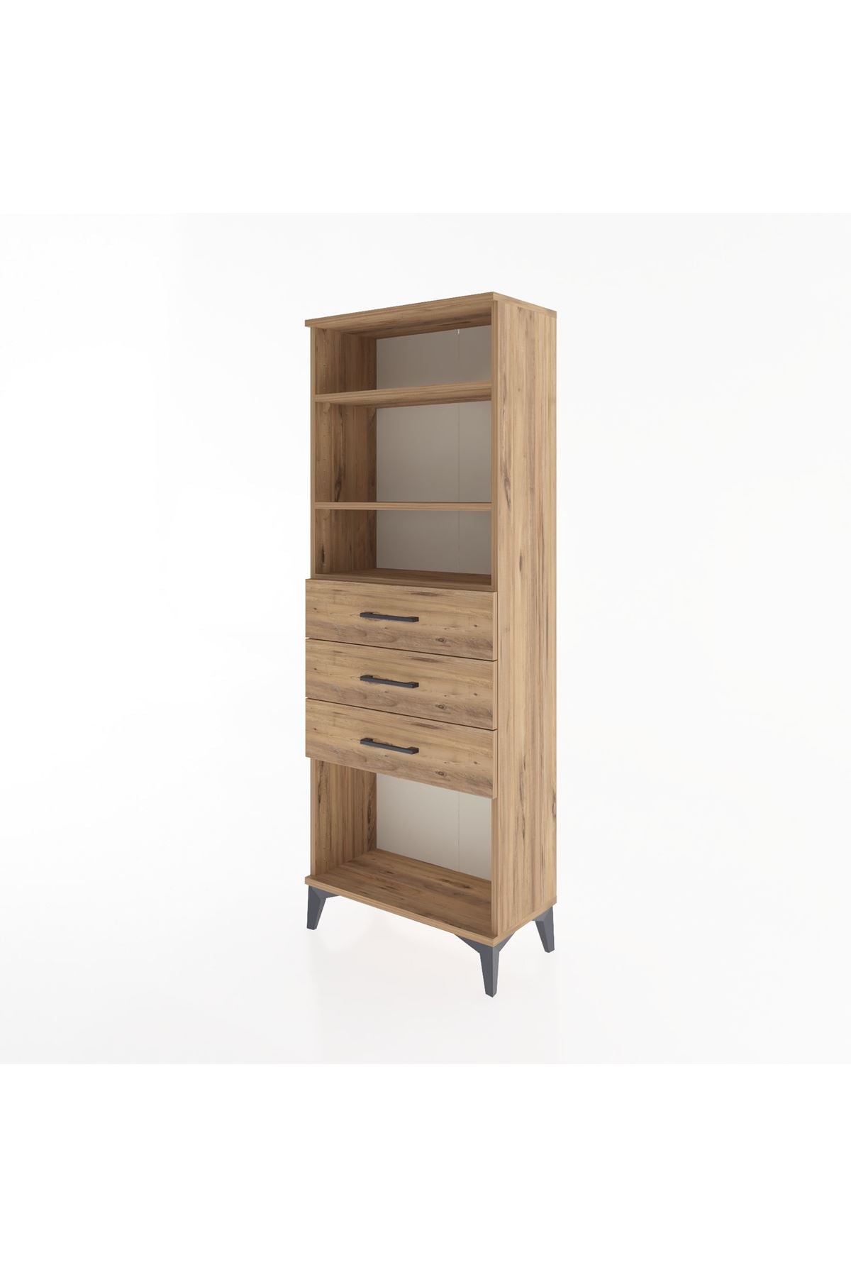 Arges Dolap 3 Raflı 3 Çekmeceli 60x30x163 - S20M102V9A