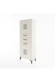 Arges Dolap 3 Raflı 3 Çekmeceli 4 Kapaklı 60x30x163 - S20M103V1A